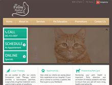 Tablet Screenshot of felinemedcenter.com